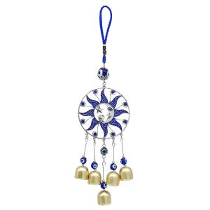 Blue Eyes Wind Chimes Wall Hanging Pendant With Bells Garden Decoration Crafts