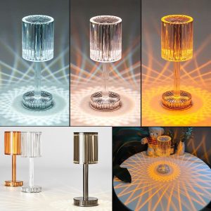 New Crystal Table Lamp For Home Decor Romantic Gift Night Light