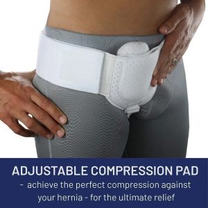 Top 5 Rated Inguinal Hernia Belt - Ultimate Men's Support Solution Expert Consult On Left Or Right Side Hernias, Adjustable Waist Strap Included