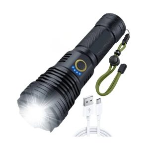The Worlds Most Powerful Led Police Flashlight With Zoom Super Bright Rechargeable High Pow
