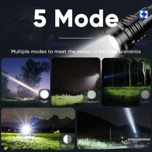 High Power 990000Lm Xhp90 Led Flashlight - 990000lm Powerful Xhp90 Led Flashlight