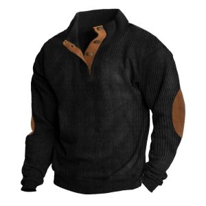 Men'S Carhartt Cashmere Casual Stand Collar - Men's Outdoor Casual Stand Collar Long Sleeve Sweatshirt