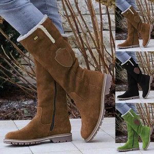 Women's Vintage Long Snow Boots