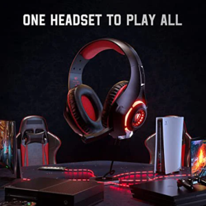 Gaming Headset For Ps4 Ps5 Xbox One Pc Noise Canceling Mic Switch