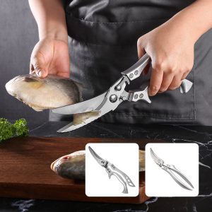 Stainless Steel Bone-cut Kitchen Scissors