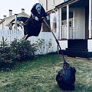 Ghostface Scream Scarecrow. Screaming Scarecrow Wind. Halloween Scary Grim Reaper Garden Decoration Outdoor Halloween Scream Ghost Decor Halloween Horrifying Decor