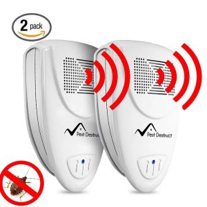 Ultrasonic Stink Bug Repeller - Pack Of 2 - 100% Safe For Children And Pets - Quickly Eliminate Pests