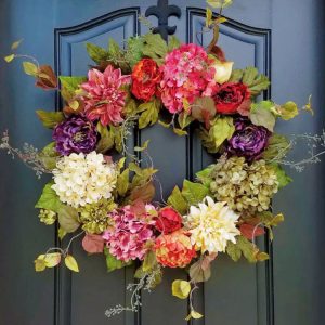 Front Door Wreaths For Summer - Colorful Year Round Wreath
