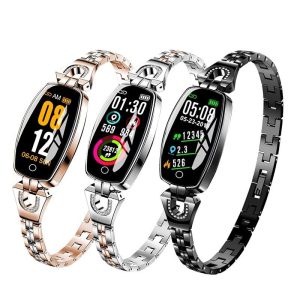 Waterproof Smart Fitness Bracelet W/ Hr & Bp Monitor For Women