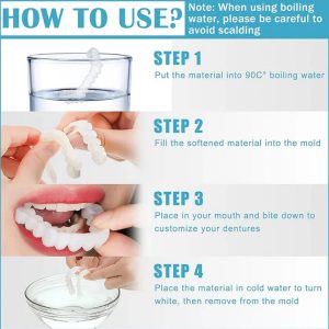 Veneers - Transform Your Smile With Snap On - Perfect Solution For Upper & Lower Teeth