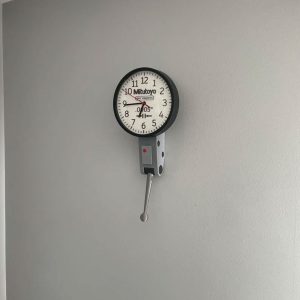 8" Dial Indicator Wall Clock, Great Gift for Machinist / Engineer / CNC Manufacturing Technician