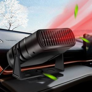 12V Portable Car Heater & Defroster with Cigarette Lighter Plug – Fast Heating Auto Windshield Defogger (Tegooe)