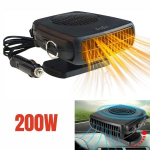 12 Volt Ceramic Car Heater - 150W/300W Ceramic Fast Heating & Cooling for Vehicle Windshield