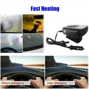 12 Volt Car Heater - 150W/300W Ceramic Fast Heating & Cooling for Vehicle Windshield