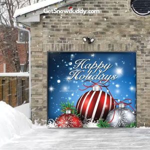 Tegooe Christmas Garage Door Cover Banner – Festive Holiday Outdoor Decor Mural (Multiple Designs)