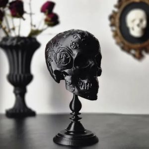 Skull Motorcycle Helmet Stand