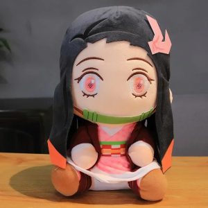 Demon Slayer Plush Doll 20cm - Kimetsu no Yaiba Nezuko, Tanjiro, Zenitsu, Kyoujurou Anime Toys - WHITE