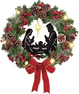 Handmade Farmhouse & Boho Christmas Wreath - D