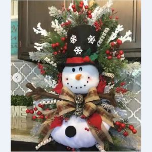 Handmade Farmhouse & Boho Christmas Wreath - C