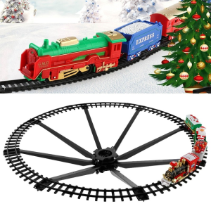 Christmas Tree Hanging Electric Train Set with Sound and Light (ABS Material)