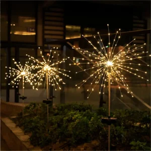 Waterproof Solar Garden Starburst Fairy Lights - 8 Lighting Modes