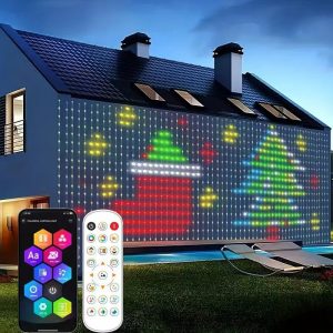 Smart RGBIC LED Curtain Lights with Bluetooth App Control