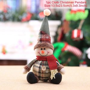 Telescopic Plush Reindeer Christmas Decoration - Adjustable Height Holiday Doll - 05