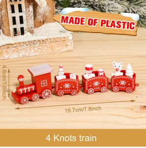 Wooden & Plastic Christmas Decorative Train Model Kit - plastic 18