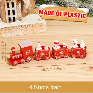 Wooden & Plastic Christmas Decorative Train Model Kit - plastic 18