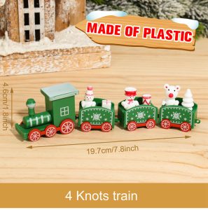Wooden & Plastic Christmas Decorative Train Model Kit - plastic 19