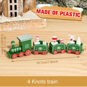 Wooden & Plastic Christmas Decorative Train Model Kit - plastic 19