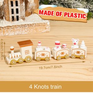 Wooden & Plastic Christmas Decorative Train Model Kit - plastic 20