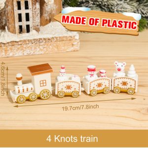 Wooden & Plastic Christmas Decorative Train Model Kit - plastic 20