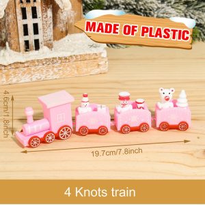 Wooden & Plastic Christmas Decorative Train Model Kit - plastic 21