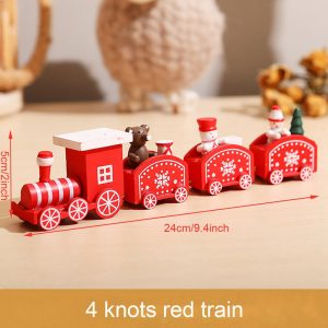 Wooden & Plastic Christmas Decorative Train Model Kit - wooden 25
