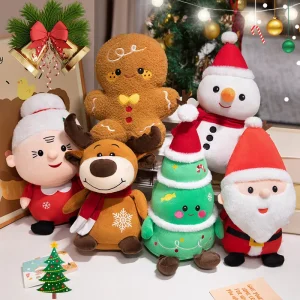 Christmas Plush Toy Collection - Stuffed Animal Dolls for Kids & Home Decor