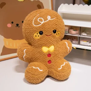 Christmas Plush Toy Collection - Stuffed Animal Dolls for Kids & Home Decor - Gingerbread Man