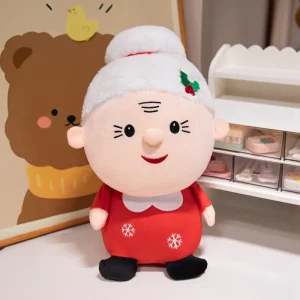 Christmas Plush Toy Collection - Stuffed Animal Dolls for Kids & Home Decor - Granny