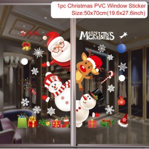 Reusable Christmas Window Clings - Waterproof Static Decals for Home Decor - sticker 3