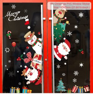 Reusable Christmas Window Clings - Waterproof Static Decals for Home Decor - sticker 4