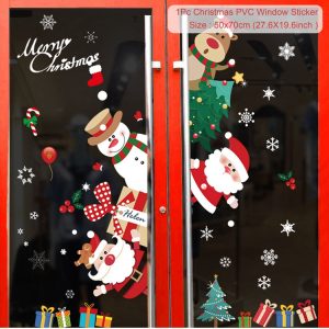 Reusable Christmas Window Clings - Waterproof Static Decals for Home Decor - sticker 4