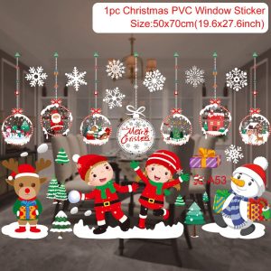Reusable Christmas Window Clings - Waterproof Static Decals for Home Decor - sticker 6