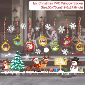 Reusable Christmas Window Clings - Waterproof Static Decals for Home Decor - sticker 18