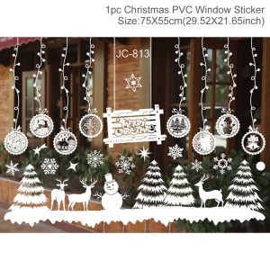 Reusable Christmas Window Clings - Waterproof Static Decals for Home Decor - sticker 19