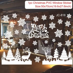 Reusable Christmas Window Clings - Waterproof Static Decals for Home Decor - sticker 20