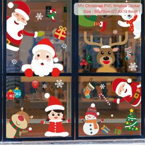 Reusable Christmas Window Clings - Waterproof Static Decals for Home Decor - sticker 22