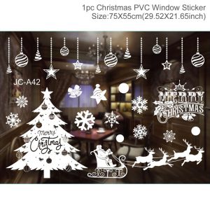 Reusable Christmas Window Clings - Waterproof Static Decals for Home Decor - sticker 27