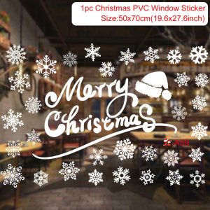 Reusable Christmas Window Clings - Waterproof Static Decals for Home Decor - sticker 29
