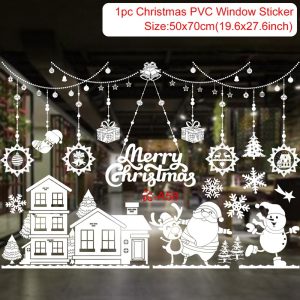 Reusable Christmas Window Clings - Waterproof Static Decals for Home Decor - sticker 31