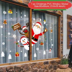 Reusable Christmas Window Clings - Waterproof Static Decals for Home Decor - sticker 1